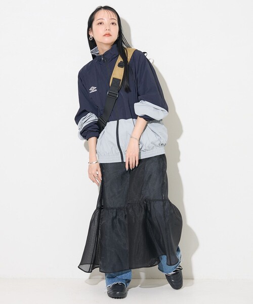 「FREAK'S STORE」 ナイロンブルゾン フリ- ベージュ レディースの画像