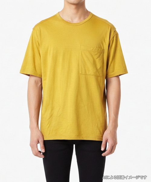 ATO（アトウ） 半袖Tシャツ 46 マスタード メンズ : ZOZOTOWN Yahoo!店 