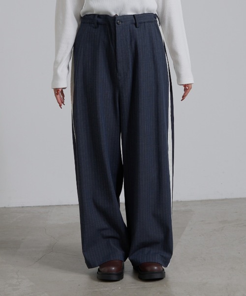 「etsinta」 スラックス ONE SIZE ベージュ レディース