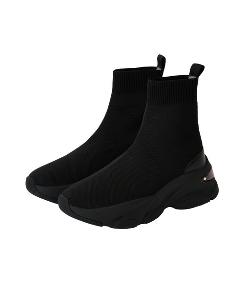 「+diana」 ハイカットスニーカー 25.5cm ブラック レディース_画像8