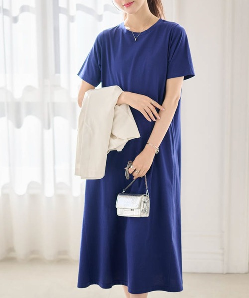 RANAN（ラナン） ワンピース 夏 半袖 「遮熱・防シワ・接触冷感・UV