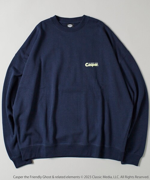 「FREAK'S STORE」 スウェットカットソー「Casperコラボ」 LARGE グレー メンズ_画像5