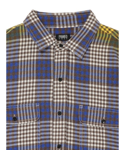 「PAMEO POSE」 長袖シャツ FREE イエロー レディース_画像4