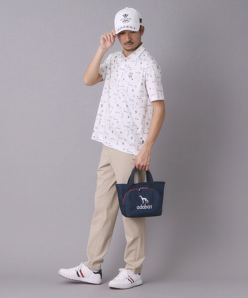 トートバッグ 「ADABAT NAVY」ユニセックス 保冷ポケット付きカートバッグ メンズの画像