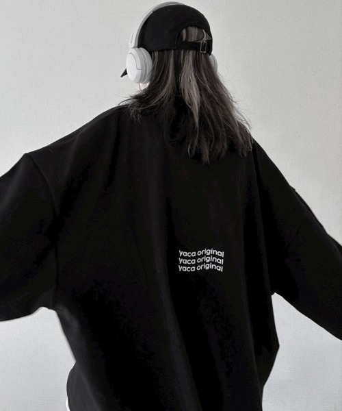 「YACA」 長袖カットソー FREE ホワイト レディース_画像9