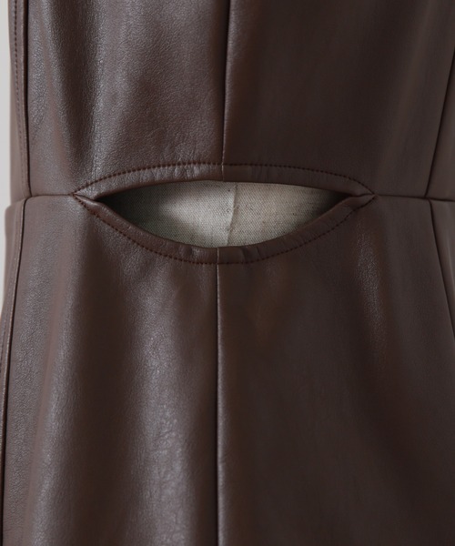 「Cheek」 キャミソールワンピース MEDIUM ブラウン レディース_画像4