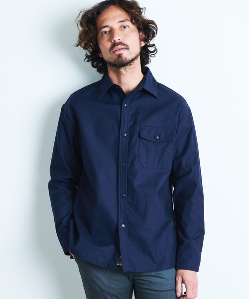 「Magine」 長袖シャツ 44 ブラック メンズ_画像2