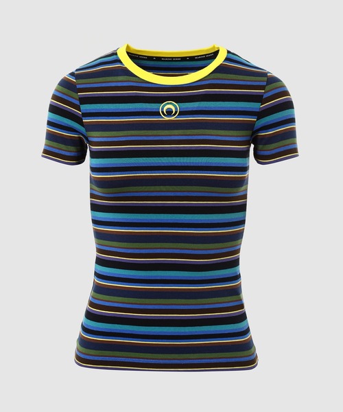 MARINE SERRE マリーンセル　Tシャツ MARINE SERRE マリーンセル ロゴ クロップド Tシャツ (MARINE SERRE/T