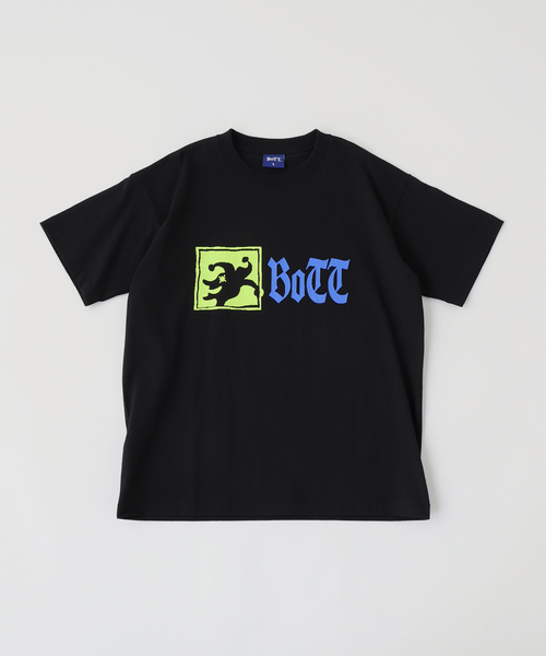 BoTT ロゴ入り 黒 Tシャツ BoTT（ボット） tシャツ JESTER TEE メンズ : ZOZOTOWN Yahoo!店