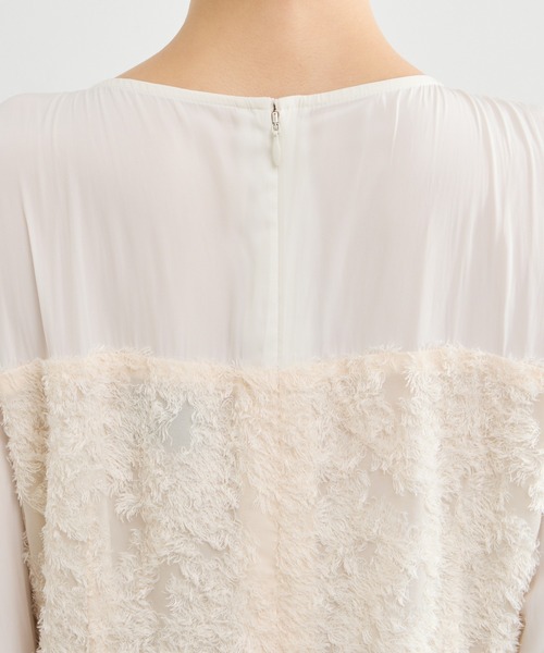 「AIMER」 7分袖ワンピース MEDIUM オフホワイト レディースの画像
