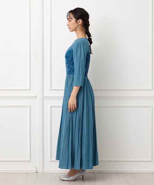 「AIMER」 7分袖ワンピース MEDIUM オフホワイト レディースの画像
