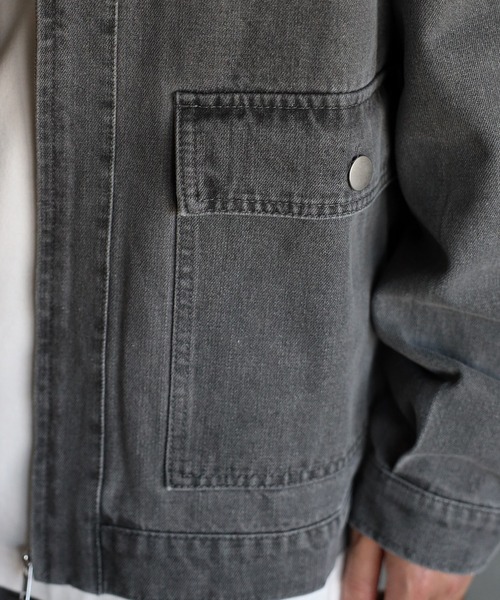 「CREARE -LINO-」 デニムジャケット L ブラック メンズ_画像6