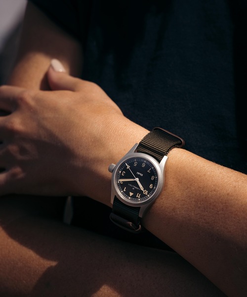 腕時計 HAMILTON 「ハミルトン」 腕時計 Khaki Field （カーキ フィールド）  クオーツ 33MM ブラック×グリーンの画像