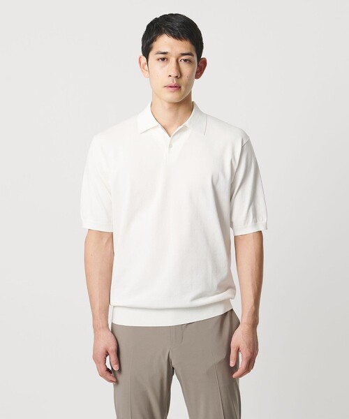 UNITED ARROWS ニットポロシャツ ✴︎未使用 UNITED ARROWS（ユナイテッドアローズ） ポロシャツ ショートスリーブ