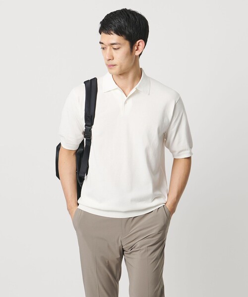 UNITED ARROWS ニットポロシャツ ✴︎未使用 UNITED ARROWS（ユナイテッドアローズ） ポロシャツ ショートスリーブ