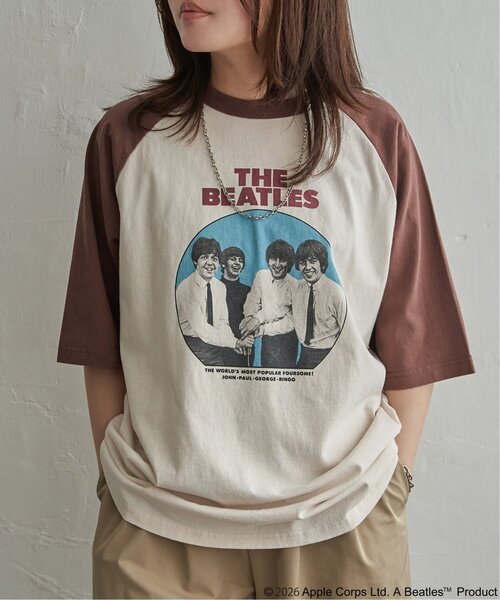 The Beatles tシャツ ザ ビートルズ レコードラグランTシャツ メンズ