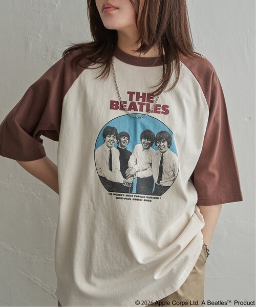 The Beatles tシャツ ザ ビートルズ レコードラグランTシャツ メンズ