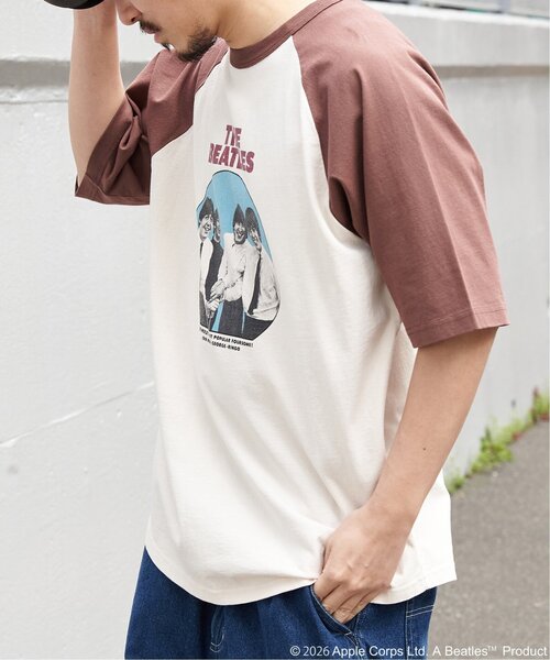 The Beatles tシャツ ザ ビートルズ レコードラグランTシャツ メンズ