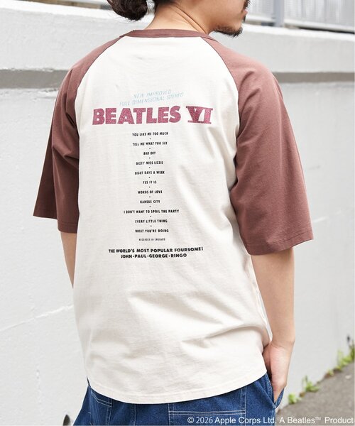 The Beatles tシャツ ザ ビートルズ レコードラグランTシャツ メンズ