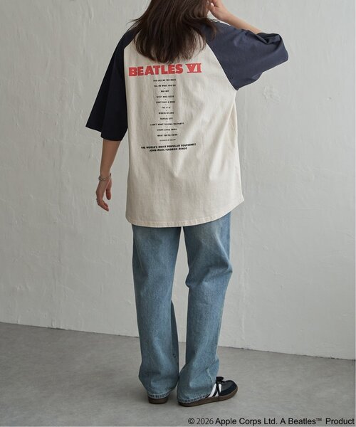 The Beatles tシャツ ザ ビートルズ レコードラグランTシャツ メンズ