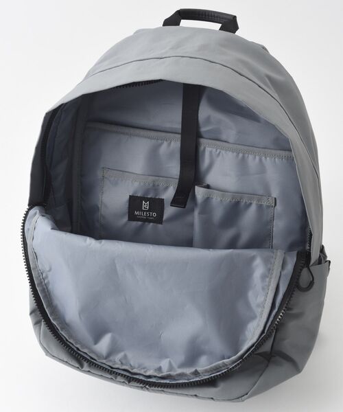 「TRAVEL SHOP MILESTO」 リュック フリ- ブラック レディース_画像5