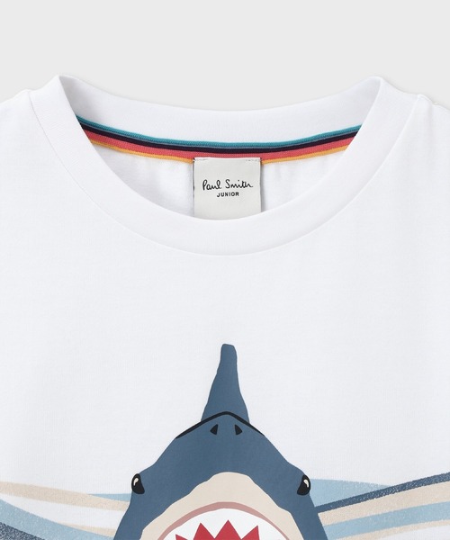 【新品タグ付き】PaulSmith シャツ サメ柄 Paul Smith JUNIOR tシャツ ボーイズ シャークギミック Tシャツ
