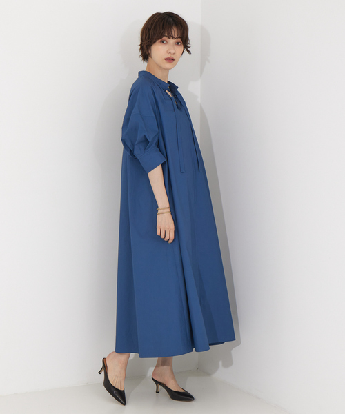 「Rouge vif」 半袖ワンピース フリー ブラック レディース_画像4
