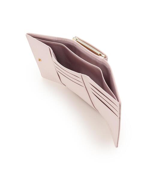財布 プチリボン口金折財布 レディースの画像