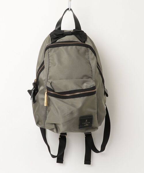 LANVIN en Bleu 「LANVIN Bleu」 リボンリュック - グレー レディース