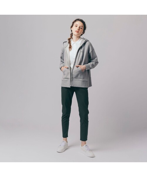 LACOSTE（ラコステ） ジップアップパーカー 38 グレー レディース