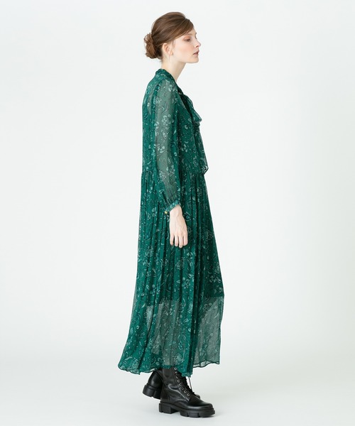 「LOULOU WILLOUGHBY」 長袖ワンピース 2 ピンク レディース_画像2