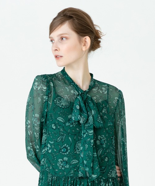 「LOULOU WILLOUGHBY」 長袖ワンピース 2 ピンク レディース_画像3
