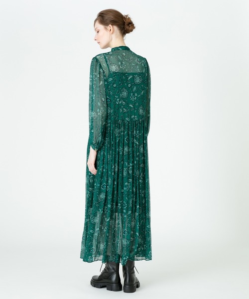 「LOULOU WILLOUGHBY」 長袖ワンピース 2 ピンク レディース_画像6