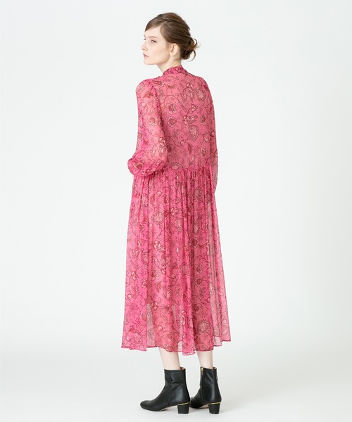 「LOULOU WILLOUGHBY」 長袖ワンピース 2 ピンク レディース_画像7