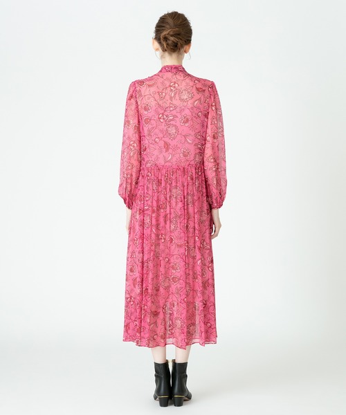 「LOULOU WILLOUGHBY」 長袖ワンピース 2 ピンク レディース_画像8
