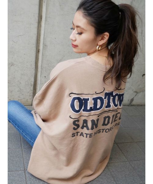 GYDA（ジェイダ） スウェット OLDTOWNドルマンスウェットTOPS