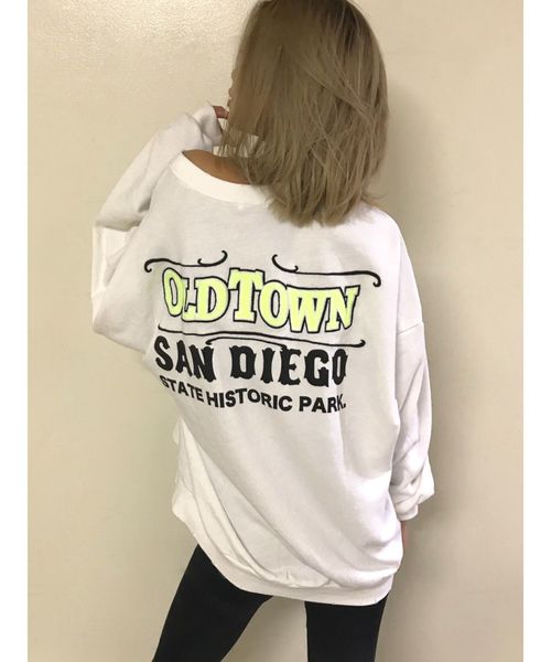 GYDA OLDTOWNドルマンスウェットトップス ベージュ セール】OLDTOWNドルマンスウェットTOPS（スウェット）｜GYDA