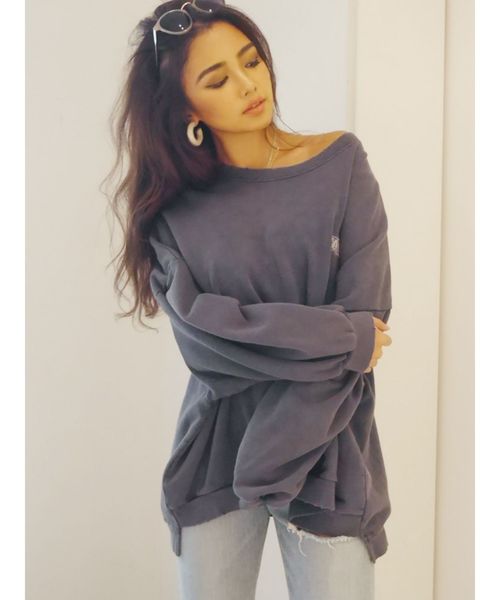 GYDA（ジェイダ） スウェット OLDTOWNドルマンスウェットTOPS