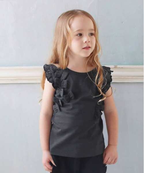 Rora（ローラ） tシャツ レア ノースリーブ(2color) キッズ 子供服 