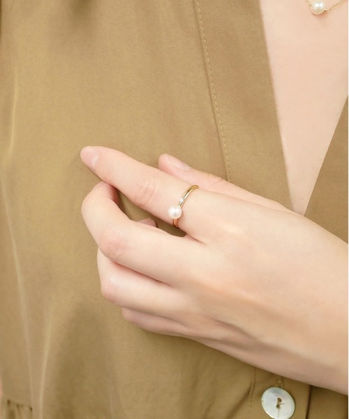 va vendome aoyama 指輪 リング K18イエローゴールド アコヤパール