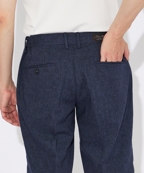 パンツ 「セットアップ対応」ソロストレッチリネン テーパード ショートパンツ メンズ レディース | ABAHOUSE | 09