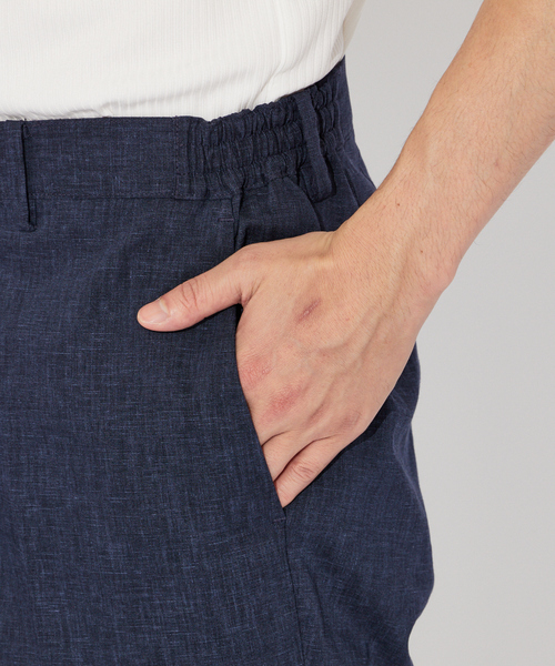 パンツ 「セットアップ対応」ソロストレッチリネン テーパード ショートパンツ メンズ レディース | ABAHOUSE | 12