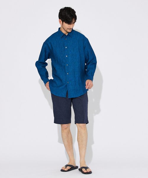 パンツ 「セットアップ対応」ソロストレッチリネン テーパード ショートパンツ メンズ レディース | ABAHOUSE | 14