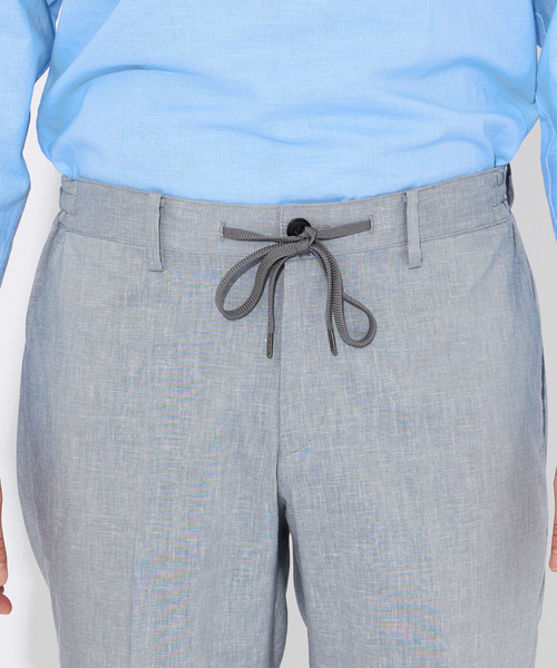 パンツ 「セットアップ対応」ソロストレッチリネン テーパード ショートパンツ メンズ レディース | ABAHOUSE | 17