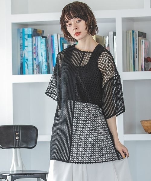tシャツ Tシャツ 2WAYパターンキリカエメッシュTEE/299266