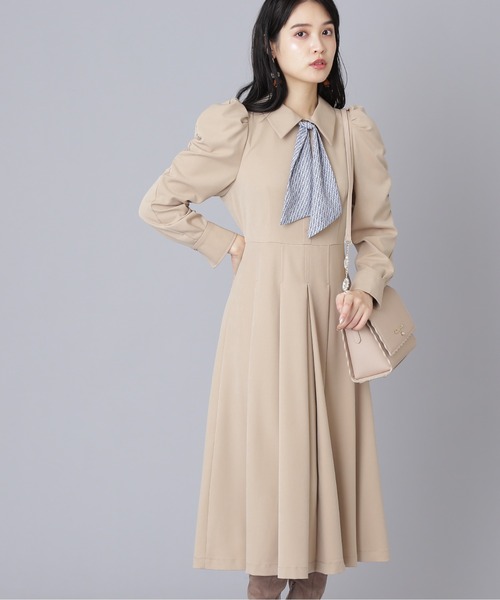 ワンピース スカーフ付シャツ ワンピース Zozotown Yahoo 店 通販 Yahoo ショッピング