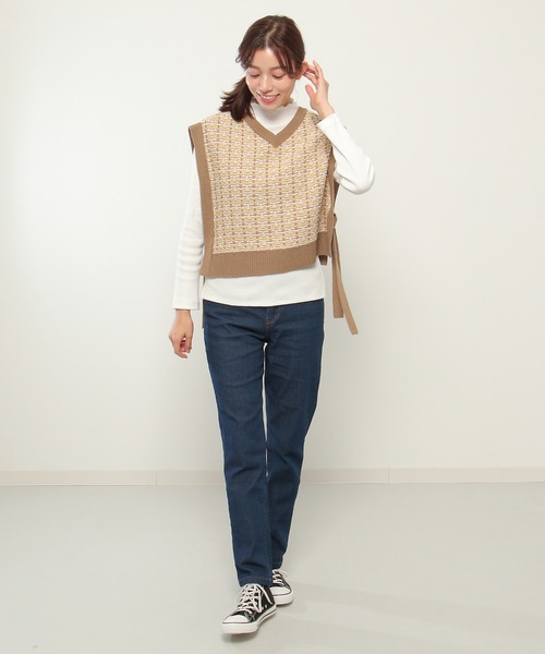 ikka（イッカ） ワンピース 「2点セット」ニットベストワンピース