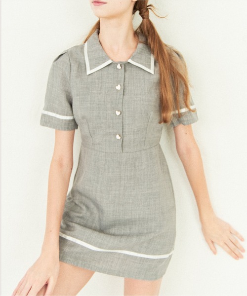 LA POMME petit ワンピース ポロカラースポーツワンピース/Polo