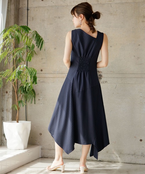 LADYMADE（レディメイド） ワンピース アシメストライプワンピース