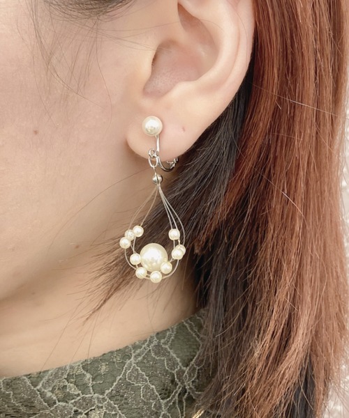 シモンズグランドセール Heart Cupid イヤリング Heart」結婚式アクセ！パール 「Cupid アクセサリー